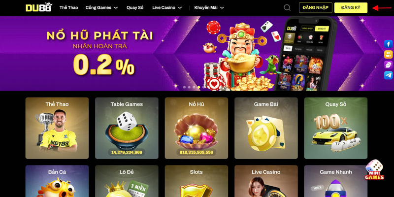 Điều kiện đăng ký nhận 99K tại Du88